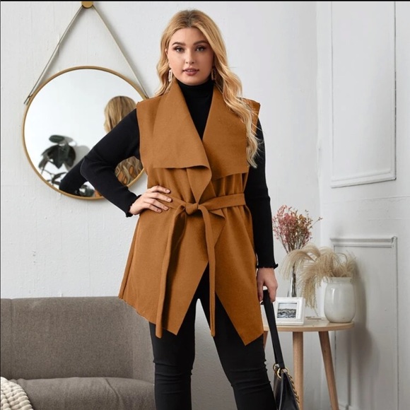 belted vest coat
